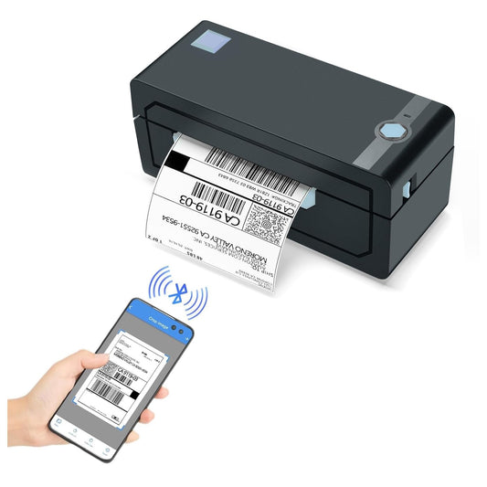 JADENS Bluetooth Thermal Shipping Label Printer – Wireless 4x6 Shipping Label Printer, Compatible with Android&iPhone and Windows, Widely Used for Ebay, Amazon, Shopify, Etsy, USPS