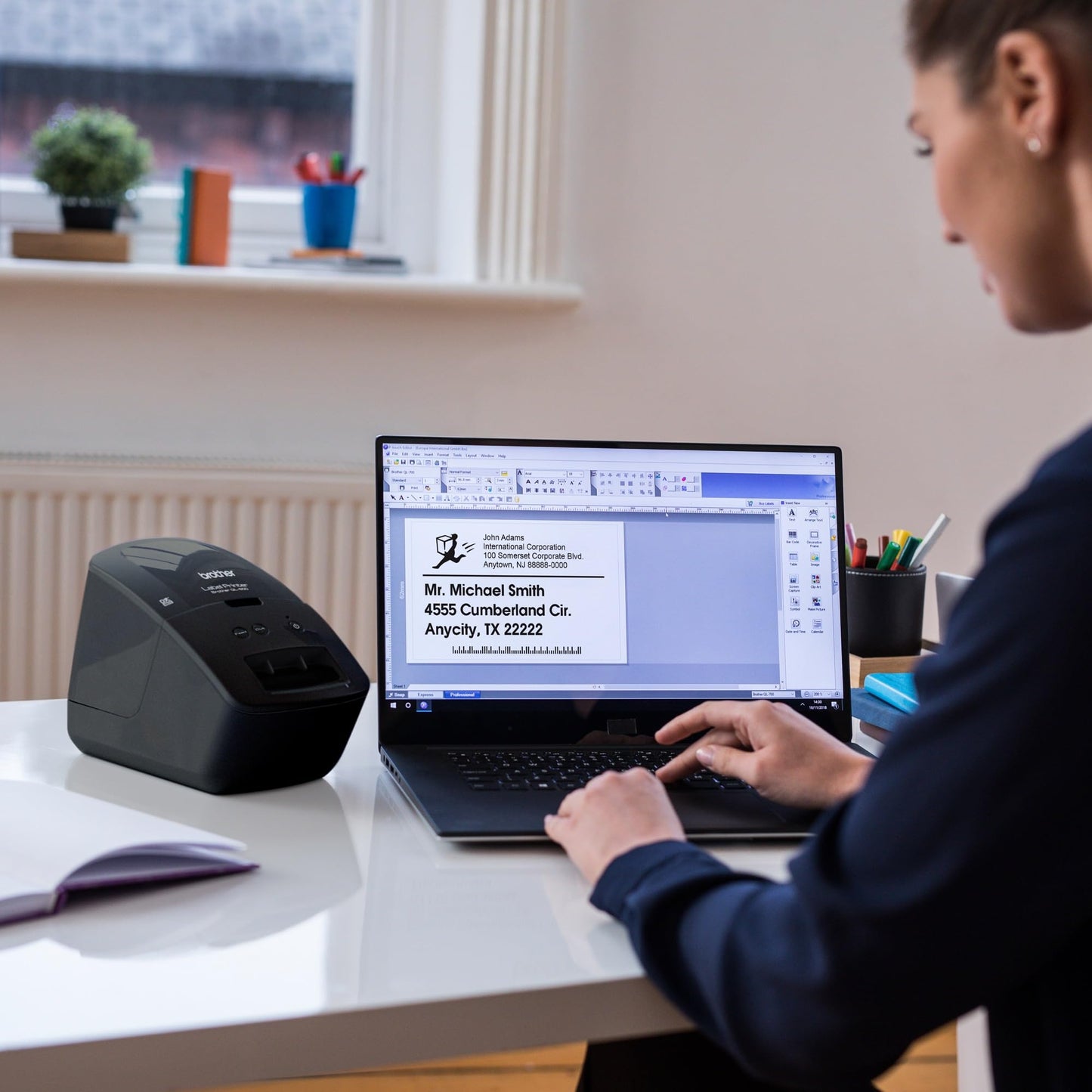 Desktop Monochrome Label Printer, up to 2.4" Label Width