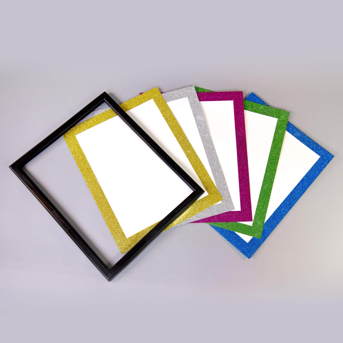 BAZIC Poster Board Glitter Color 11" X 14", Sparkling Frame Colored Poster Board Paper for Christmas Wedding Birthday Craft Project (5/Pack), 1-Pack